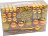 115er Set Gold Weihnachtskugeln mit Spitze Produktbild-Vorschau 3