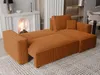 A modern living room with a fireplace and a sectional sofa. Produktbild-Vorschau