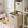 Box / Krabice do regálu 31x31cm hladký béžový tmavý Náhled obrázku produktu 5