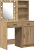 A vanity table with a mirror and storage shelves. Náhľad obrázku produktu