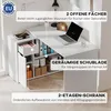 HOMCOM Eckschreibtisch L-Form Schreibtisch mit Offenen Produktbild-Vorschau 4