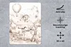 MuchoWow® Mauspad Mousepad Alpaka - Heißluftballon - Kinder Produktbild-Vorschau 2