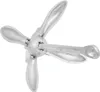 vidaXL Klappanker mit Seil Silber 6 kg feuerverzinktes Produktbild-Vorschau 6