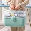 Medikamentenbox Größe L – Weiße Hausapotheke mit Griff & Produktbild-Vorschau 2