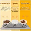 Erhöhter Katzennapf 3er Set Keramik mit Metallhalter und Produktbild-Vorschau 5