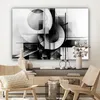 Leinwandbilder 120x80 cm - Schwarz und Weiß - Kunst , Produktbild-Vorschau 7