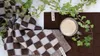 Knit Factory Küchentuch Block - Ecru/Chocolate - 50x50 cm Produktbild-Vorschau 2