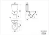 WC compatto Creavit 60,2 x 35 x 39 cm con bidet e rubinetto Anteprima dell’immagine prodotto 3
