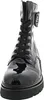 A studio shot of a black patent leather boot. Produktbild-Vorschau