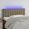 LED Kopfteil Taupe 80x5x78/88 cm Stoff Produktbild-Vorschau 2