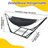 Aopunly amaca con telaio grigio scuro fino a 150 kg amache Anteprima dell’immagine prodotto 2