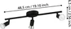 Eglo LED Deckenleuchte Buzz Schwarz 3 x 2,8W 750lm Warmweiß Productafbeelding-voorbeeld 2