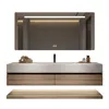 A vanity set with a mirror and a shelf, presented against a white background. Produktbild-Vorschau