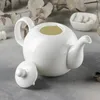 Théière Wilmax 1100 ml Olivia, porcelaine blanche Voir les images du produit 9