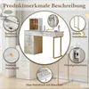 Coiffeuse Flieks avec miroir à LED, commode à maquillage à Voir les images du produit 5