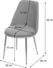 6er-Set Esszimmerstuhl MCW-H28, Stuhl Küchenstuhl, Metall  Produktbild-Vorschau 2