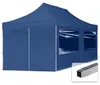 Nůžkový stan 3x6 m, hliník, vč. 4 bočnic tmavě modrá Náhled obrázku produktu 1