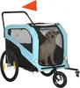 PawHut 2-in-1 Hundeanhänger Fahrradanhänger für Hunde Produktbild-Vorschau 1