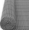 vidaXL Obojstranný záhradný plot z PVC 90 x 300 cm sivý Náhľad obrázku produktu 4