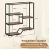 COSTWAY Weinregal Wand, Bar Regal mit 6 Regalböden & 4 Produktbild-Vorschau 3