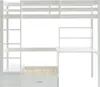 Hochbett mit Schreibtisch, Schlafsofa & Stauraum - 90 x 200 Produktbild-Vorschau 3