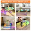 Collage of four images showing an iridescent acrylic coffee table from different angles and in different settings. Anteprima dell’immagine prodotto