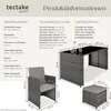 tectake Rattan Sitzgruppe UV-beständiges Polyrattan 2 Produktbild-Vorschau 5