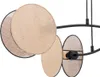 Lampa wisząca z abażurami 4 kremowe koła regulowana MOTIF Podgląd zdjęcia produktu 5