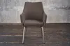 KAWOLA Stuhl Cali Sessel Microfaser Esszimmerstuhl taupe Produktbild-Vorschau 3