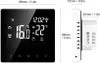 A digital thermostat with dimensions shown. Produktbild-Vorschau
