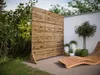WOODTEX Braun 180x180 cm Sichtschutzzaun Kiefer Produktbild-Vorschau 1