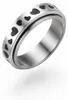 Herz Drehring aus Edelstahl – Anti-Stress Ring mit Produktbild-Vorschau 1