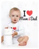Přebalovací podložka měkká New Baby I love Mum and Dad bílá Náhled obrázku produktu 3