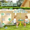 AIYAPLAY Kindersitzgruppe mit Sonnenschirm Höhenverstellbar Produktbild-Vorschau 3