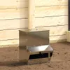 Karmnik dla kur Srebrny 20 x 25 x 35 cm Stal Galwanizowana Podgląd zdjęcia produktu 2