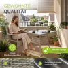 Juskys Polyrattan Gartentisch Yoro eckig - wetterfest 80x80 Produktbild-Vorschau 7