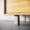 8er Set sossai moderne Möbelfüße in Inox 100mm Produktbild-Vorschau 4