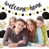 Welkom thuis decoratieset, zwart en goud, met guirlande en Productafbeelding-voorbeeld 5