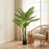 HOMCOM Künstliche Palme 150cm Kunstpalme mit 16 Palmenwedel Produktbild-Vorschau 2