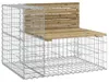 vidaXL Gabiónová záhradná lavička 184x71x65,5 cm Náhľad obrázku produktu 3