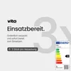 VITO E27 LED Filamentlampe G45 2W 300lm 2500K 240V 3 Stück Produktbild-Vorschau 6