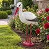 KADAX Figure de jardin Décoration Cigogne debout pour le Voir les images du produit 4