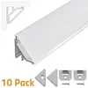 Brollux Profi LED Profil V24, Set 10x100cm, Eckprofil 45° Produktbild-Vorschau 1