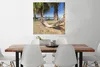 MuchoWow® Poster Strand - Hängematte - Entspannen 75x75 cm Produktbild-Vorschau 2