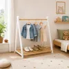 Relaxdays, appendiabiti per bambini, in legno di pino, con Anteprima dell’immagine prodotto 2