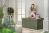 Dmora Cassapanca Outdoor Burlington 53.5x123x57h cm Verde, Anteprima dell’immagine prodotto 4