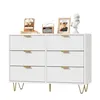 INONEFT Kommode mit 6 Schubladen, Sideboard mit Golden Produktbild-Vorschau 11