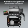 Royal Gourmet 4+1Brenner Gasgrill, 15,5 kW mobiler Produktbild-Vorschau 6