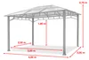 TOOLPORT Gartenpavillon 3x4 m wasserdicht ALU Deluxe Produktbild-Vorschau 3