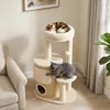 PawHut Kratzbaum mit 2-stöckiger Kratztonne Katzenbaum mit Produktbild-Vorschau 9